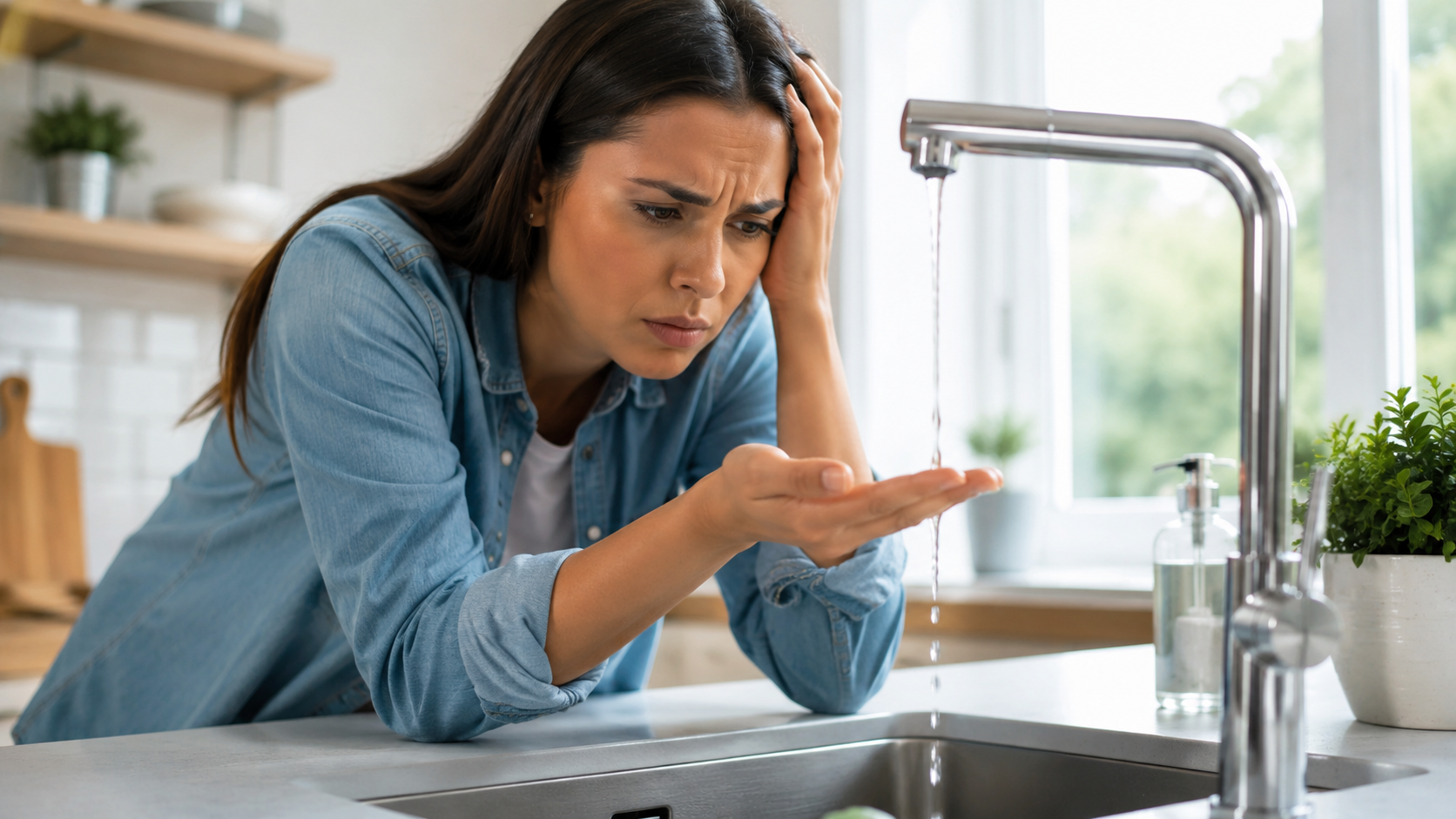 Poca presión de agua en casa: causas, soluciones y cuándo llamar a un fontanero